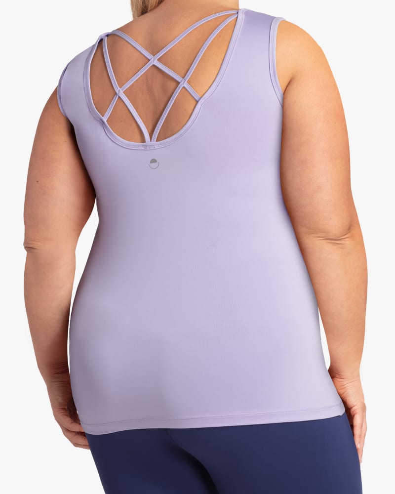 Back of plus size Force Performance Tank by Solspry | Dia&Co | dia_product_style_image_id:114556